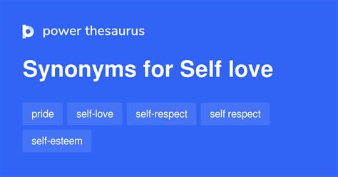 self love synonyms|self love adjectives.